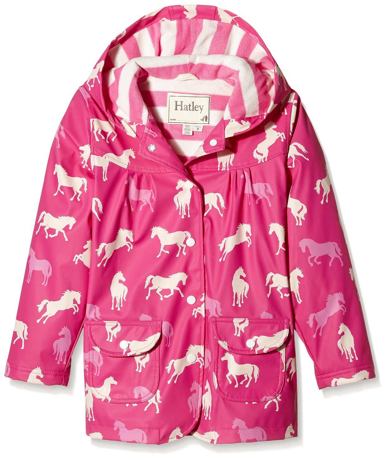 Hatley Girls' Classic Horses Raincoat